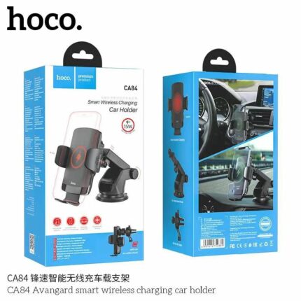 Giá đỡ sạc không dây điện thoại 15w Hoco CA84 (hút kẹp nam châm)