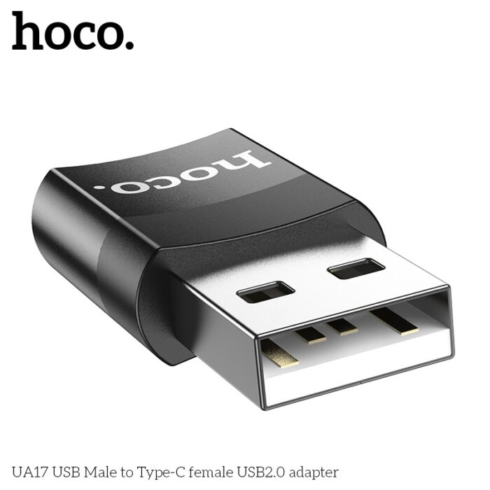 Bộ Chuyển Đổi Hoco UA17 USB (đực) sang TYPEC (cái)